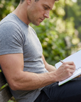 Square-framed park-bench image