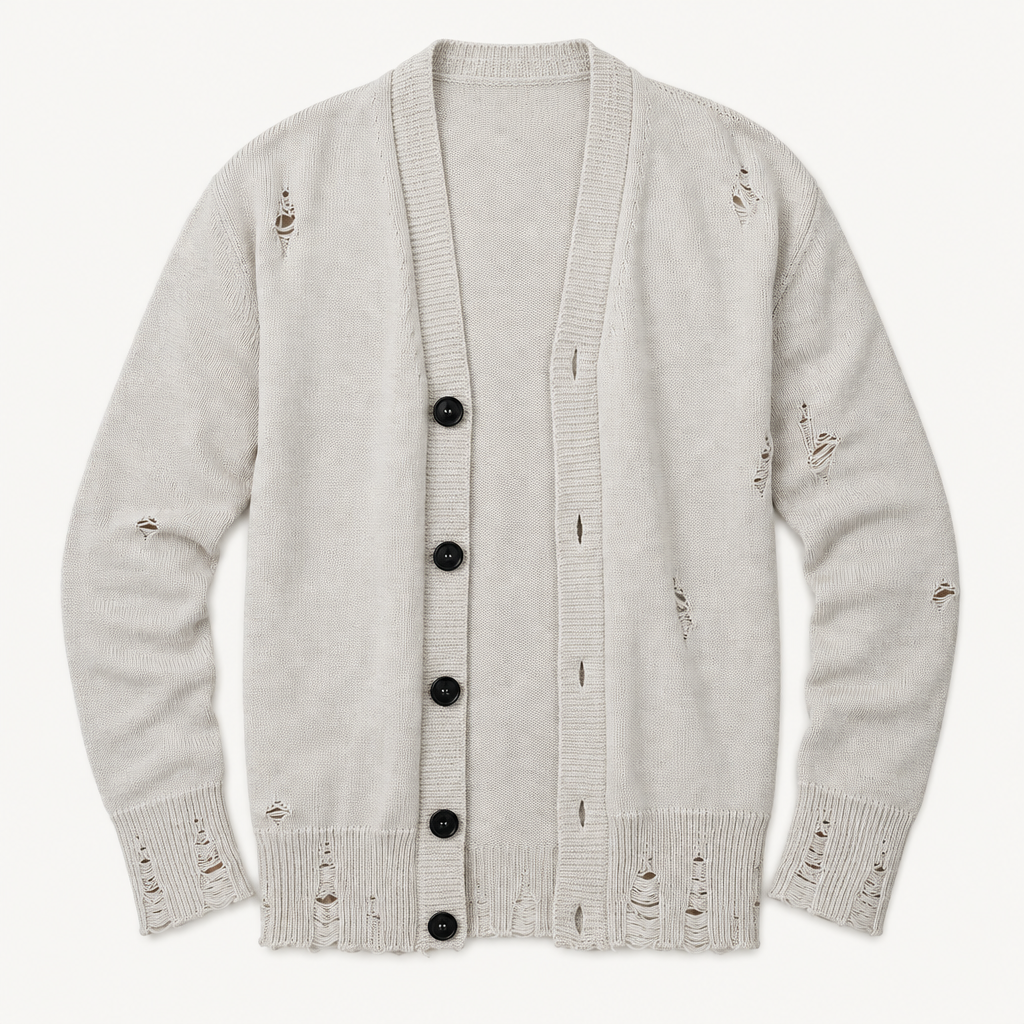 VANADIS cardigan laid flat