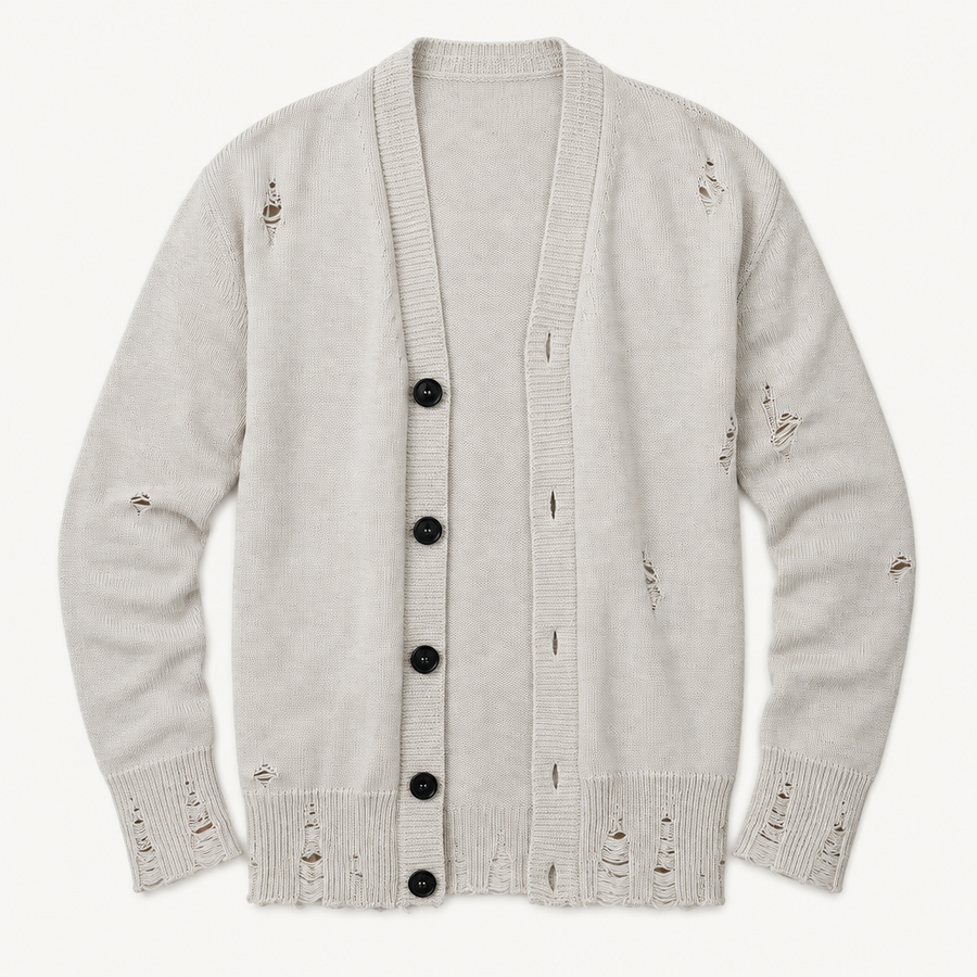 VANADIS cardigan laid flat