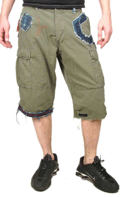 Men's KUNNA - "CARGO SHORTS" in Army Green