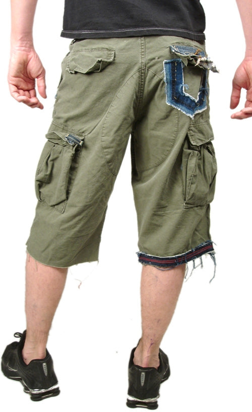 Men&#39;s KUNNA - &quot;CARGO SHORTS&quot; in Army Green
