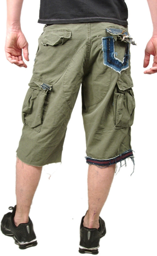 Men's KUNNA - "CARGO SHORTS" in Army Green