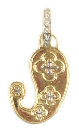 DEMIAN & ALEX - "FELIX" Pendant in 18K Yellow & White Gold with Diamonds