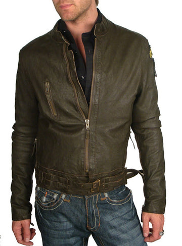Men's DeHoghton - "MOTORCYCLE" Leather Jacket