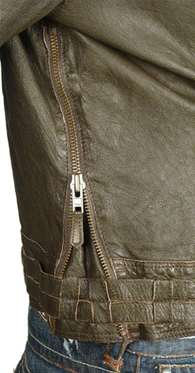 Men's DeHoghton - "MOTORCYCLE" Leather Jacket