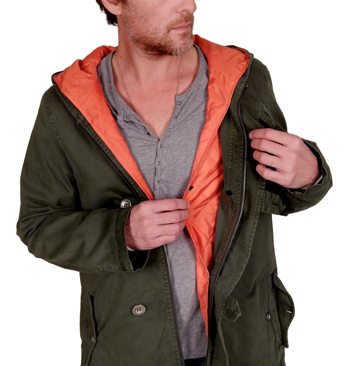 RA-RE - &quot;DONLON&quot; Military Green Jacket