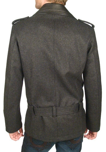 Men&#39;s John Richmond - &quot;GIACOMO&quot; Biker Jacket with Leather Trim