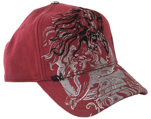 Kings of Glory - "LEO" Baseball Cap in Burgandy