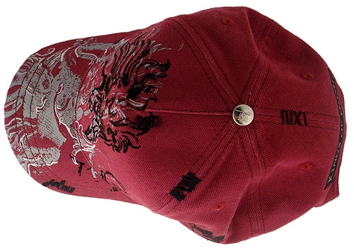 Kings of Glory - "LEO" Baseball Cap in Burgandy