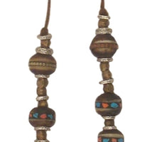 TOLTEC GYPSY - "BENIN" Burmese Coin and Prayer Bead Necklace
