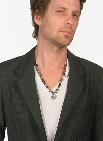 TOLTEC GYPSY - "BENIN" Burmese Coin and Prayer Bead Necklace