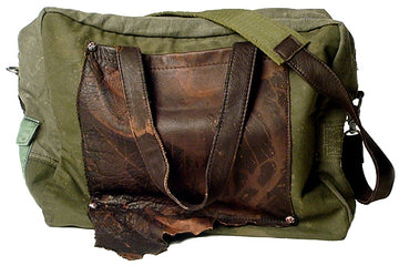 JUNKER - "LEATHER AND CANVAS" Custom Made Duffle Bag