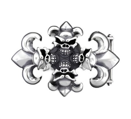 DOUBLE CROSS by Travis Walker - "SPEED CROSS" Belt Buckle in Sterling Silver