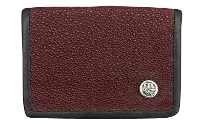 DOUBLE CROSS by Travis Walker - &quot;STINGRAY CARD HOLDER&quot; in Burgandy