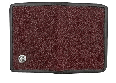DOUBLE CROSS by Travis Walker - &quot;STINGRAY CARD HOLDER&quot; in Burgandy