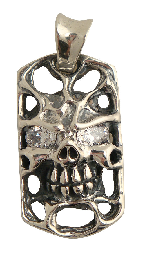 Double Cross by Travis Walker – Bad Dream Pendant with Cz Eyes