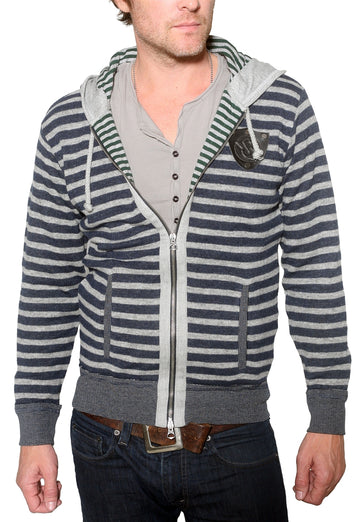 Men's RA-RE - "RASET" Stripped Hooded Sweater