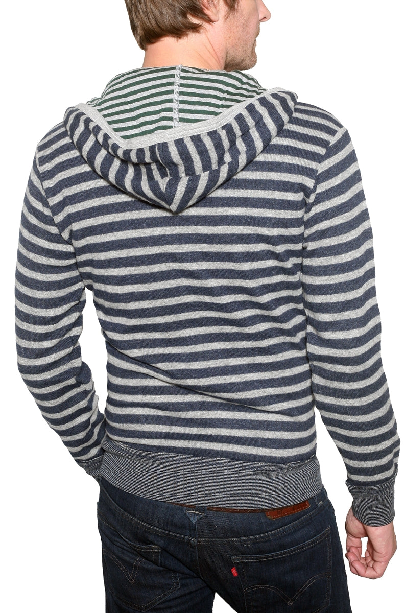 Men's RA-RE - "RASET" Stripped Hooded Sweater