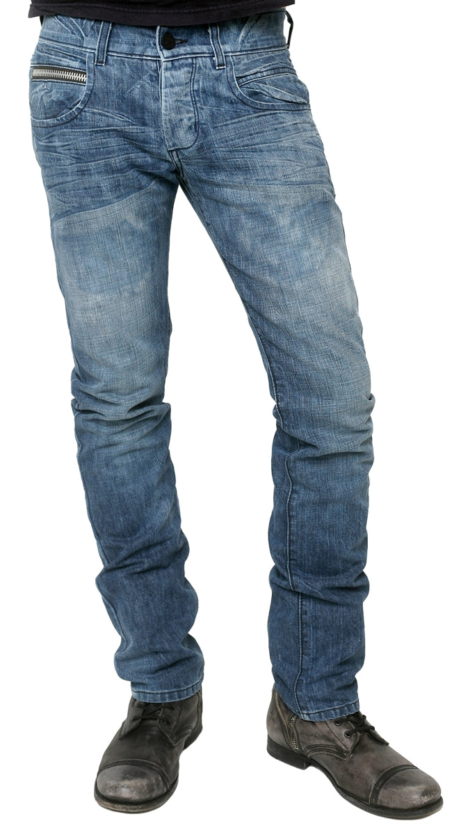 Men&#39;s ROCKSTAR sushi - &quot;FENTON&quot; Skinny Jeans in Light Wash