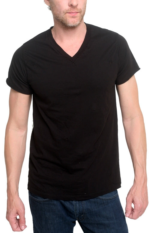 Men&#39;s JUNKER DESIGNS - &quot;REBEL&quot; V-Neck t-shirt in Black