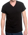 Men's JUNKER DESIGNS - "REBEL" V-Neck t-shirt in Black