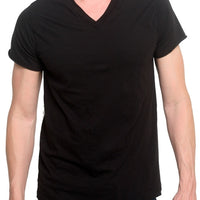 Men's JUNKER DESIGNS - "REBEL" V-Neck t-shirt in Black