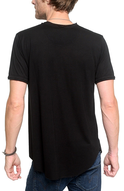 Men's Marcelo Pequeno - "UNION JACK" Short Sleeved Shirt in Black