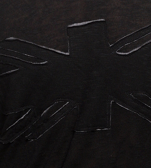 Men's Marcelo Pequeno - "UNION JACK" Long Sleeved Shirt in Black