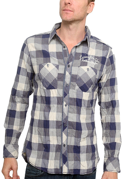 Men&#39;s RA-RE - &quot;TAMIROFF&quot; Western Plaid Shirt