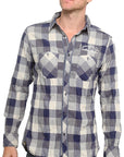 Men's RA-RE - "TAMIROFF" Western Plaid Shirt