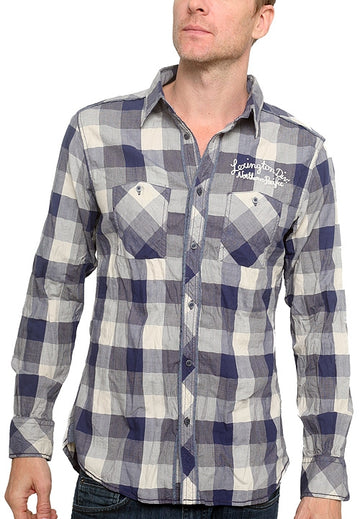 Men's RA-RE - "TAMIROFF" Western Plaid Shirt