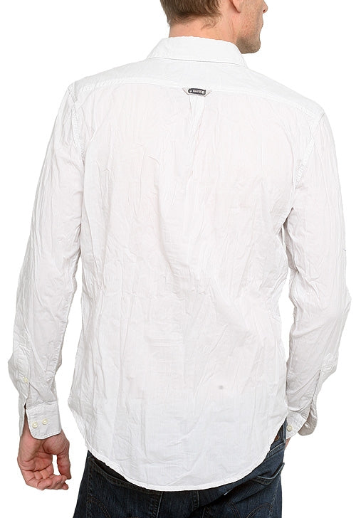 Men&#39;s RA-RE - &quot;MAURICIO&quot; Gray and White Micro Striped Shirt