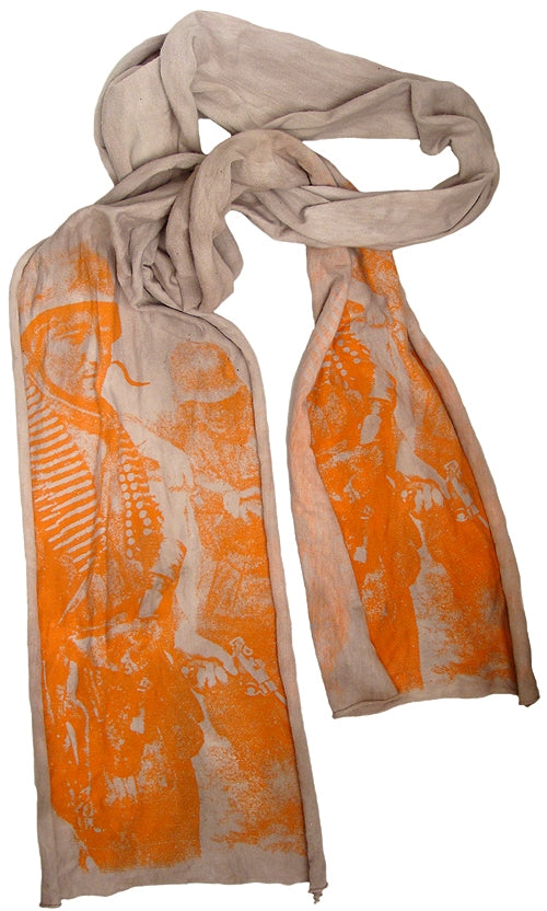 Junker Designs - "SOLDIERS" Scarf in Charcoal Wash