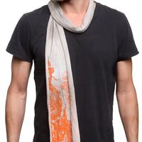 Junker Designs - "SOLDIERS" Scarf in Charcoal Wash