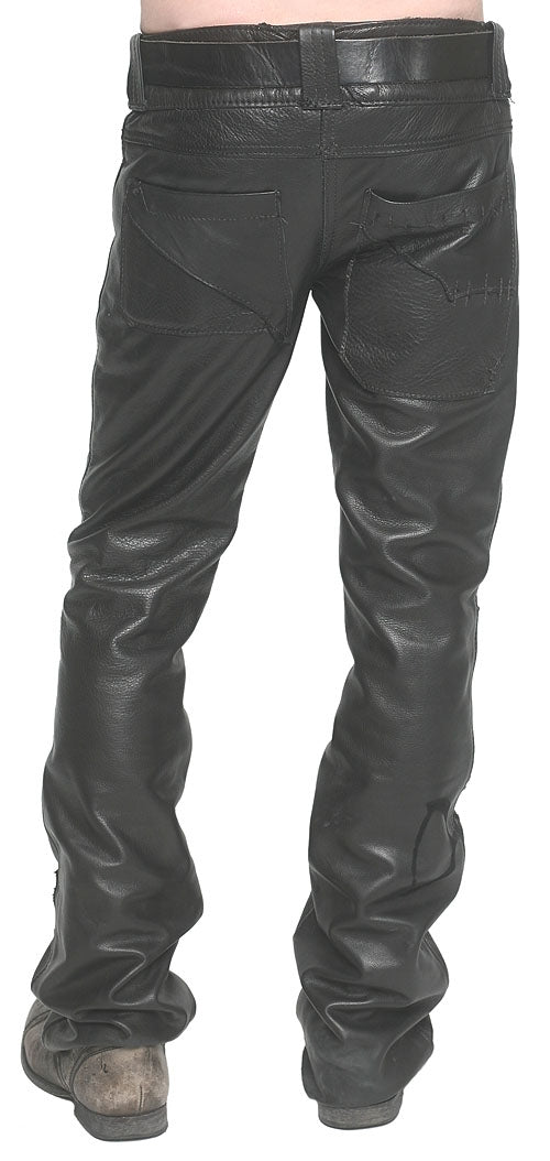 Men&#39;s JUNKER Designs - &quot;JOSH&quot; Black Leather Pants