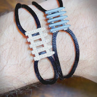 Coco & Om - "ENGLISH COTTAGE FENCE" Bracelet with Enamel Inlay