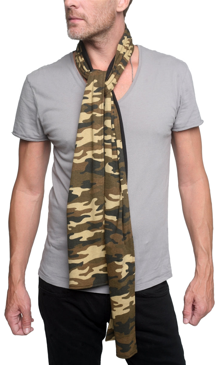 MARCELO PEQUENO - &quot;CAMOUFLER&quot; Micromodal and Cotton Scarf