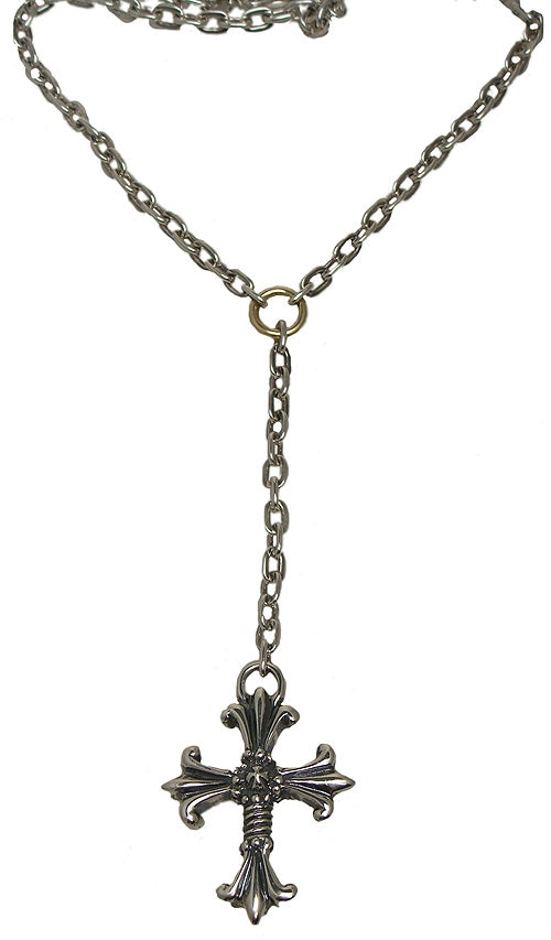 Double Cross by Travis Walker - "KOVO" Rosary in Sterling Silver 18K Ring