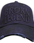 Brokn Legend - "LOGO TRUCKER" Hat in Dark Blue