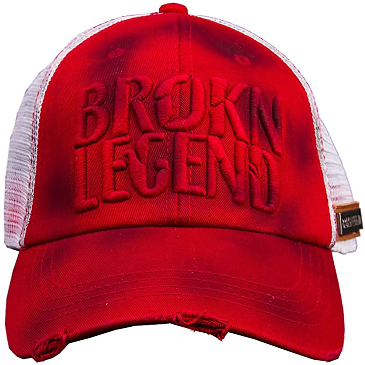 Brokn Legend - &quot;LOGO TRUCKER&quot; Hat in Red