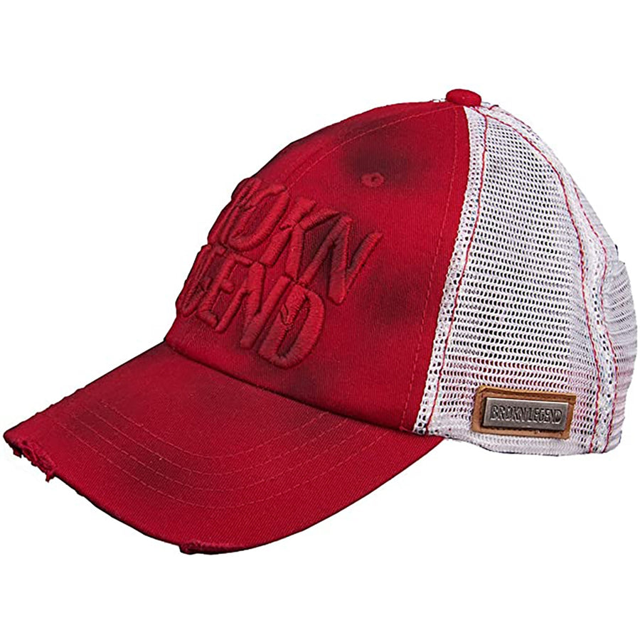 Brokn Legend - "LOGO TRUCKER" Hat in Red