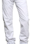 Men's ROCKSTAR sushi - "5 POCKET" Straight Leg Jeans in White