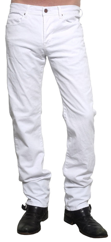 Men's ROCKSTAR sushi - "5 POCKET" Straight Leg Jeans in White