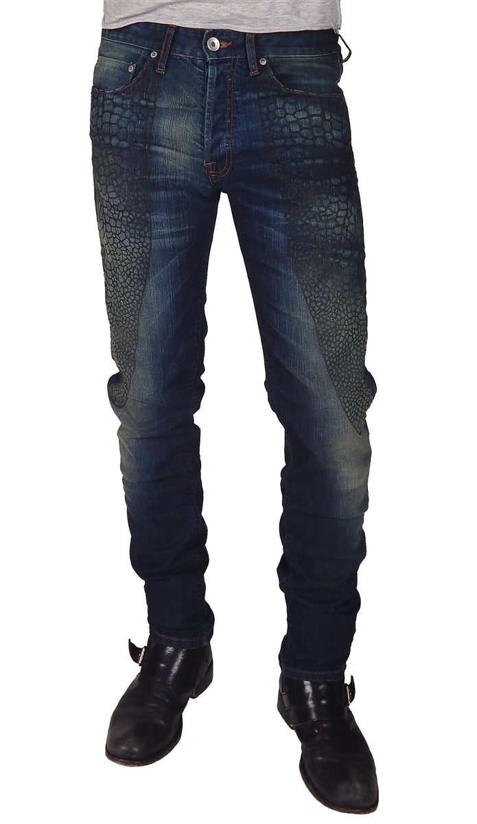 Prospective Flow - "DRAGONFLY WINGS" Jeans in Vintage Wash