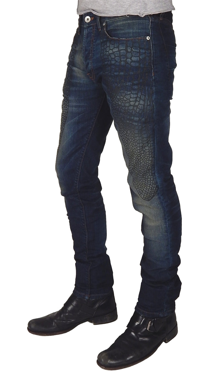 Prospective Flow - &quot;DRAGONFLY WINGS&quot; Jeans in Vintage Wash