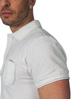 SKINZ by Anton - White Polo with White Alligator Accents