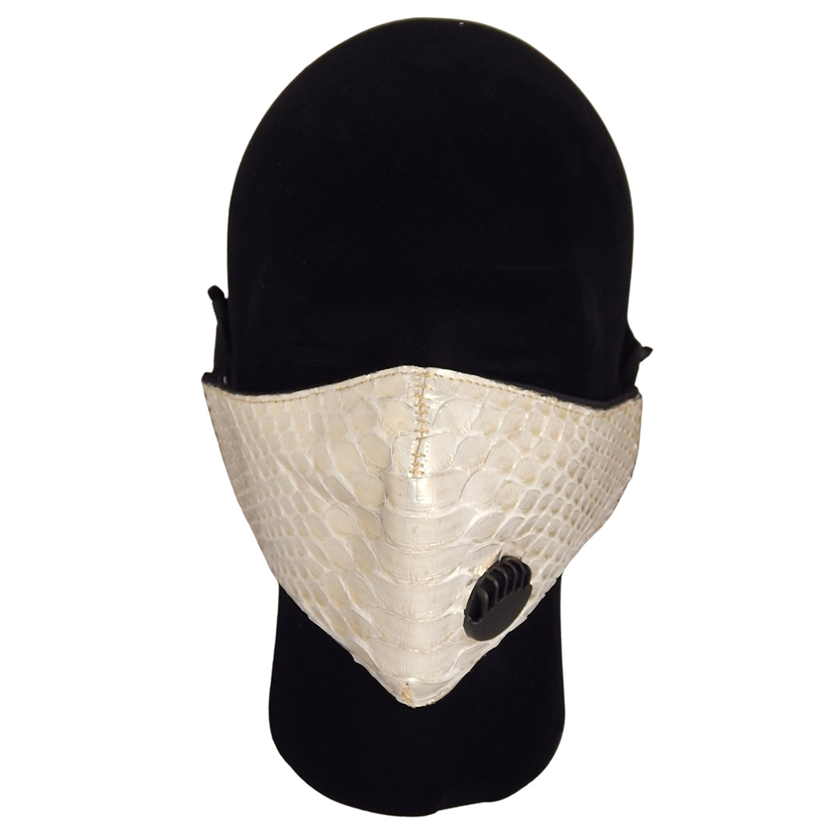 Anton -LIGHTNING GOLD PYTHON COVID MASK in Gold