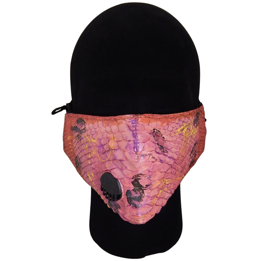 Anton -PINK GRAFFITI PYTHON COVID MASK in PINK