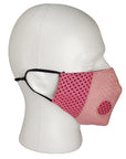 Anton -PYTHON and Leather COVID MASK in PINK