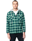 [BLANKNYC] - "SHACKET" in Green Plaid with Hood